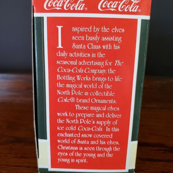 VTG Coca-Cola Bottling Works Christmas Tree Ornament 1996 - Picture 2 of 6